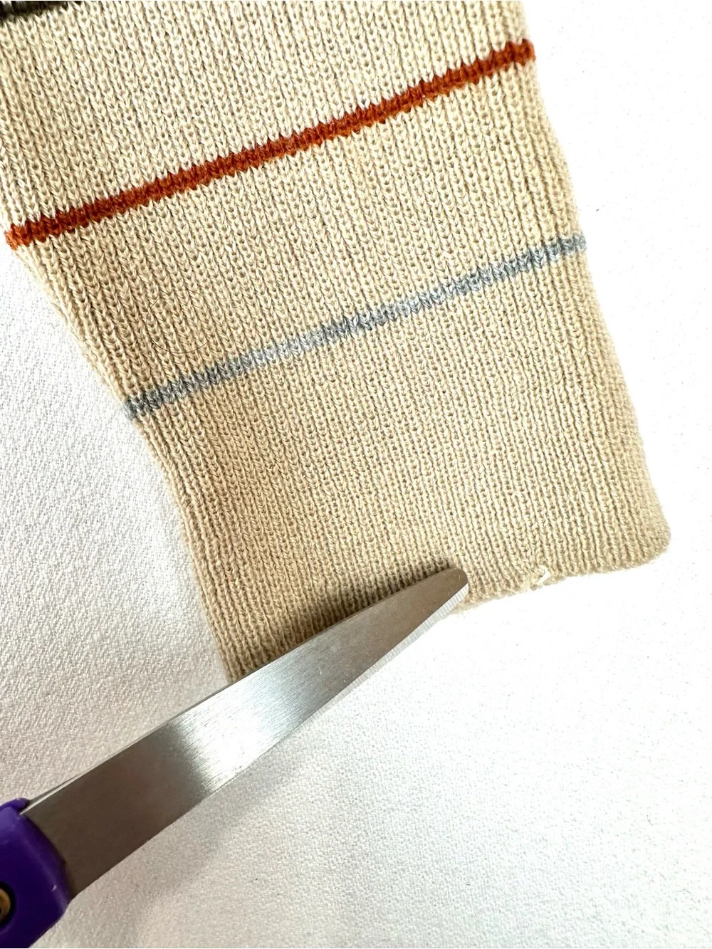 Alfie of California Polo Stripe Sweater Brown Vintage Retro